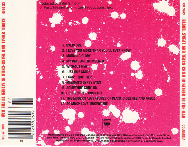 Blood, Sweat & Tears - Child s father to the man back cover