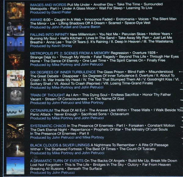 The Studio Albums 1992-2011 — Dream Theater back cover