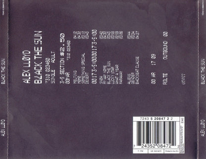 Alex Lloyd - Black the Sun back