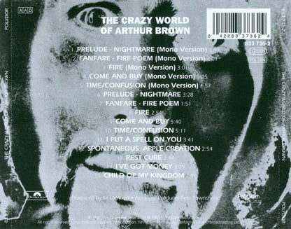 Crazy World of Arthur Brown back cover
