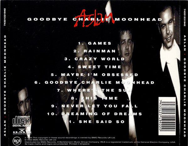 Aslan - Goodbye Charlie Moonhead CD back
