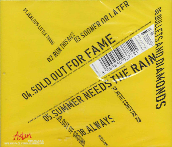 Yellow album cover for 'As It Was' by BTS, featuring black text listing the 17 tracks, a white barcode sticker, and the EMI logo.