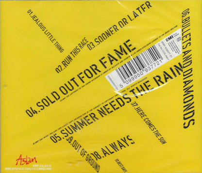 Yellow album cover for 'As It Was' by BTS, featuring black text listing the 17 tracks, a white barcode sticker, and the EMI logo.