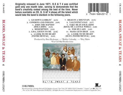 Blood Sweat & Tears 4 back cover