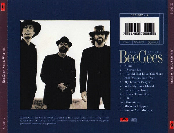 beegees still waters CD back cover
