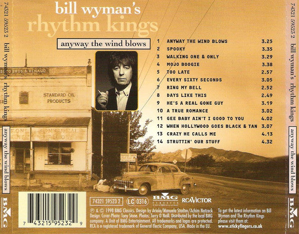 Bill Wyman Rhythm Kings -  Anyway the wind blows back cover