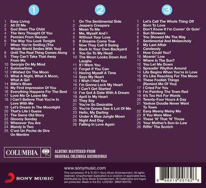 Billie_Holiday_the_real_back cover track list