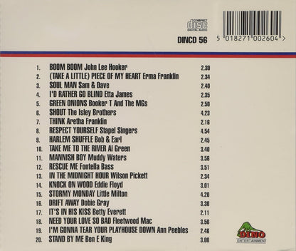 Back cover of a music compilation CD with a tracklist, barcode, and the 'Entertainment' logo at the bottom right.
