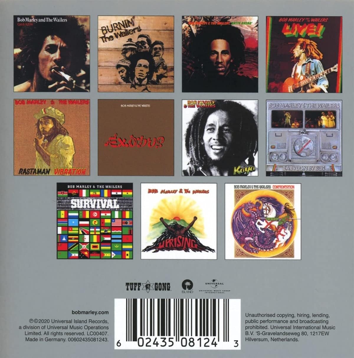Bob Marley & The Wailers omplete box set  back
