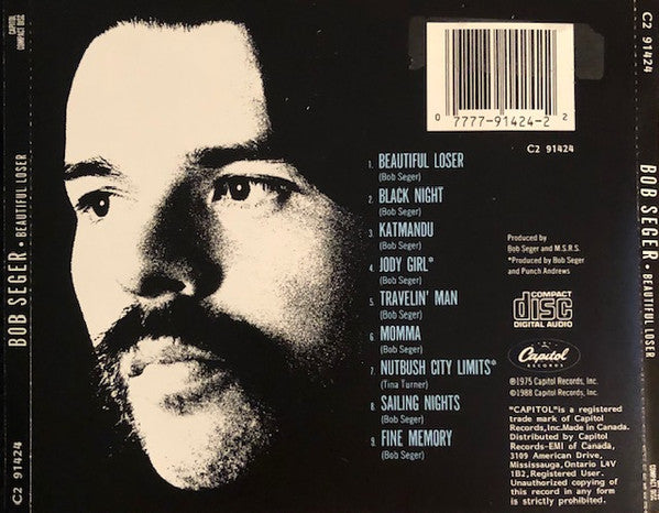 Bob Seger - beautiful loser back cover