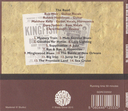 Bob Weir & Kingfish live at the calderone cd back cover