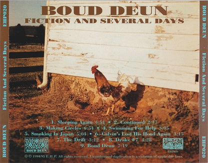Boud Deun - Fiction and Several Days back cover