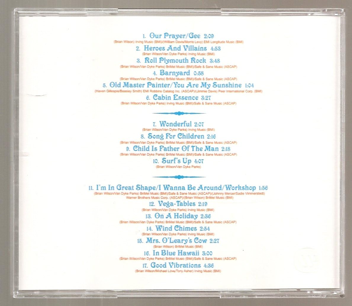 Brian Wilson - Smile (Brian Wilson Presents, Brian Wilson's Masterpiece)