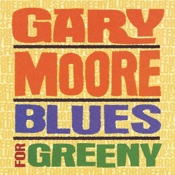 Blues for Greeny — Gary Moore front cover