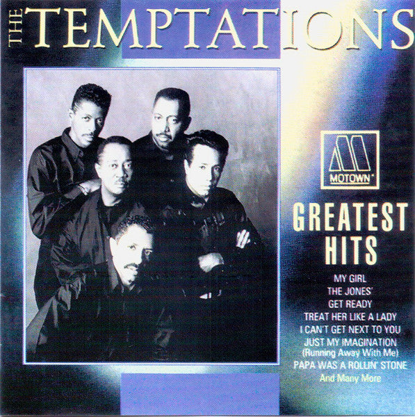 Greatest Hits — The Temptations front cover