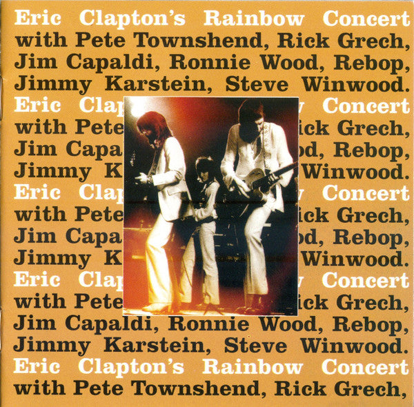 Eric Clapton's Rainbow Concert — Eric Clapton front cover