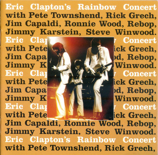 Eric Clapton's Rainbow Concert — Eric Clapton front cover