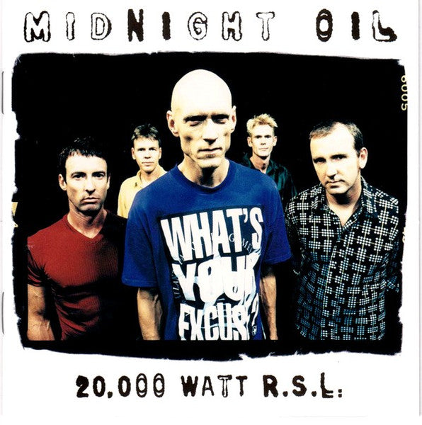 20,000 Watt R.S.L.: Greatest Hits — Midnight Oil front cover