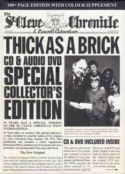 Thick as a Brick — Jethro Tull front cover