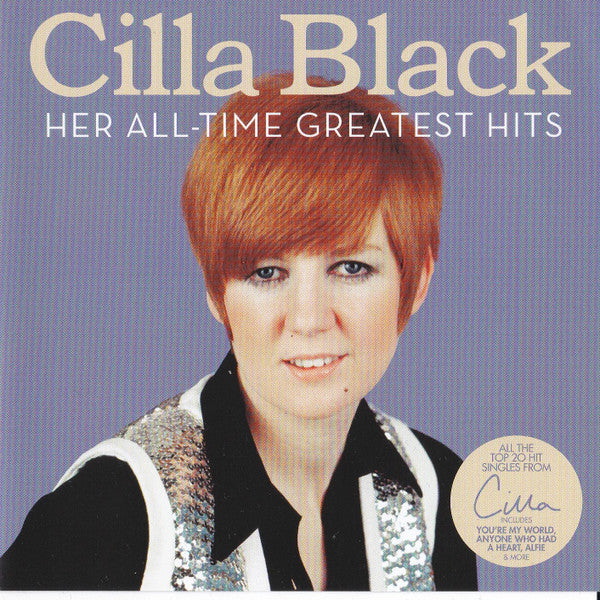 Her All-Time Greatest Hits — Cilla Black front cover
