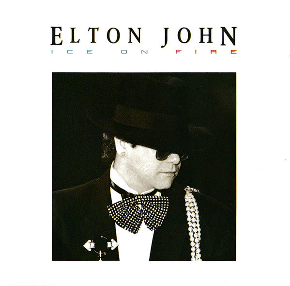 Ice on Fire — Elton John front cover