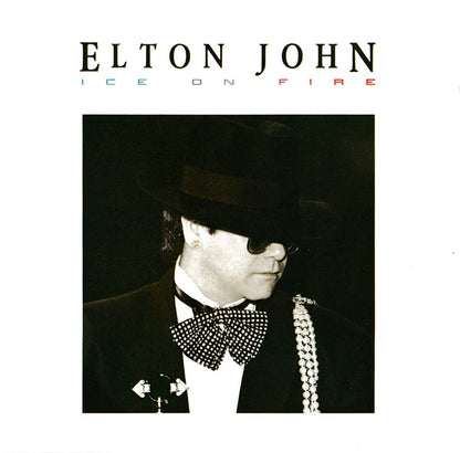 Ice on Fire — Elton John front cover