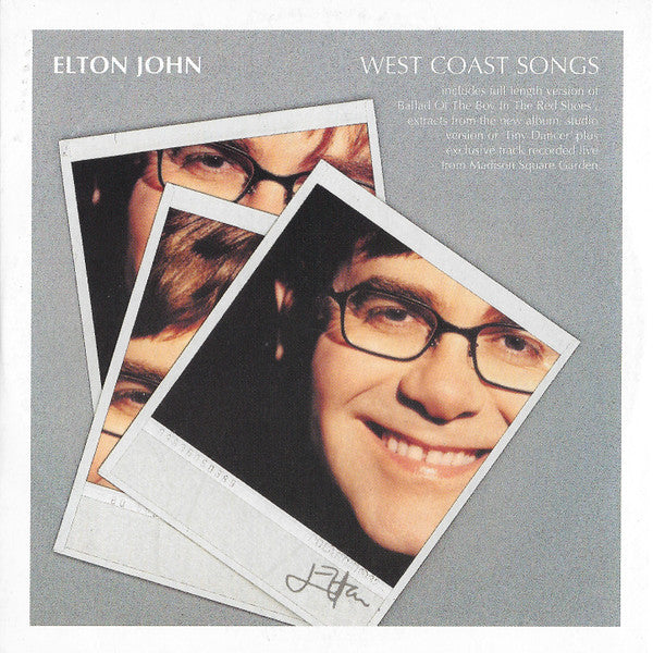Songs from the West Coast — Elton John front cover