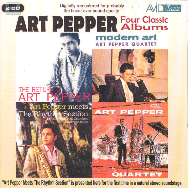Four Classic Albums (The Return Of / Modern Art / Meets The Rhythm Section / The Art Pepper Quartet) (Digitally Remastered) — Art Pepper front cover