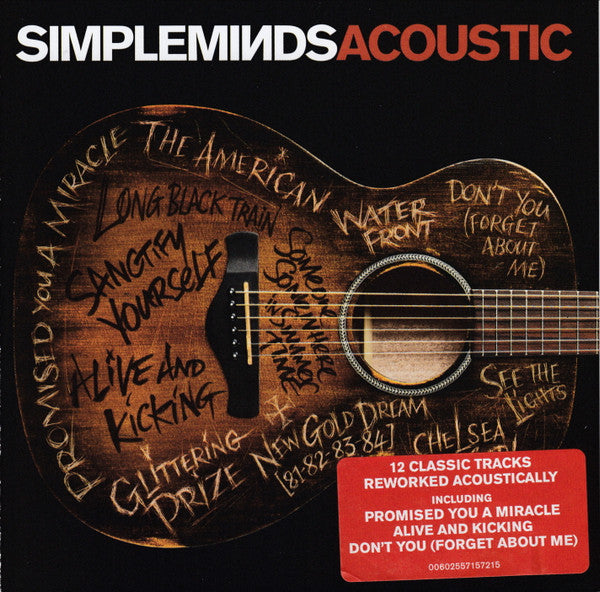 Acoustic — Simple Minds front cover
