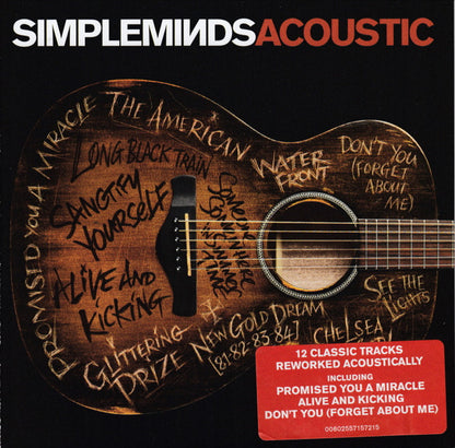 Acoustic â€” Simple Minds front cover