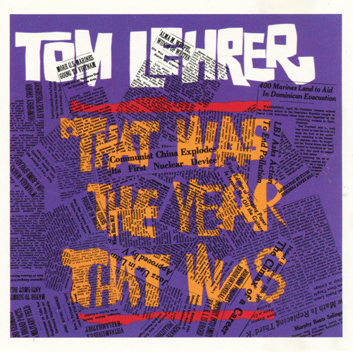 That Was The Year That Was — Tom Lehrer front cover