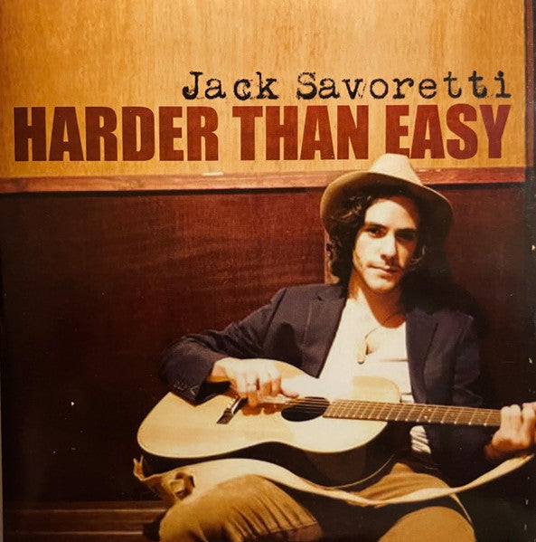Harder Than Easy — Jack Savoretti front cover