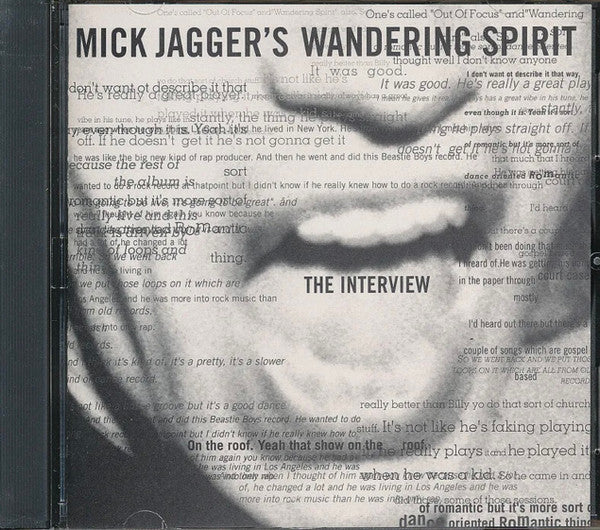 Wandering Spirit — Mick Jagger front cover