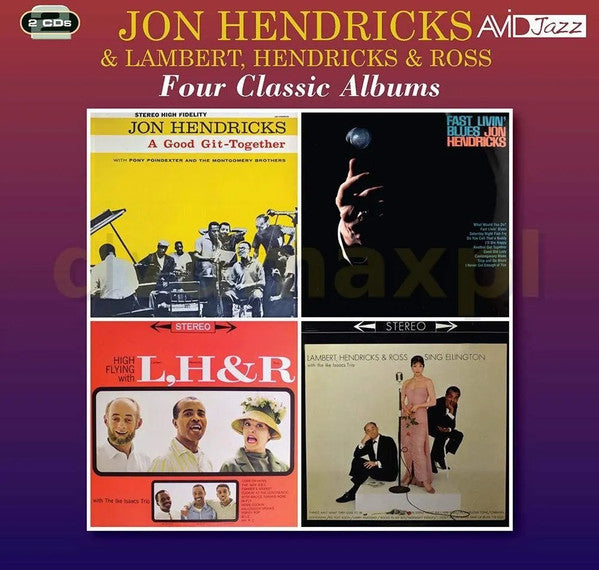 Four Classic Albums (A Good Git-Together / Fast Livin' Blues / High Flying / Sing Ellington) â€” Lambert&Hendricks & Ross front cover