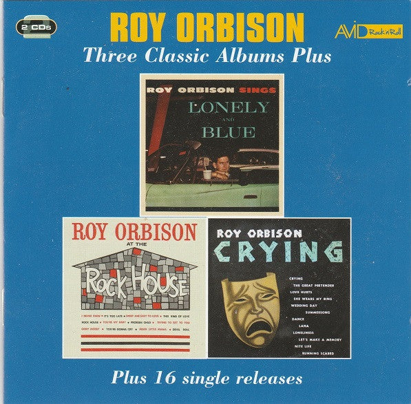 Three Classic Albums Plus (Lonely and Blue / At the Rock House / Crying) [Remastered] — Roy Orbison front cover