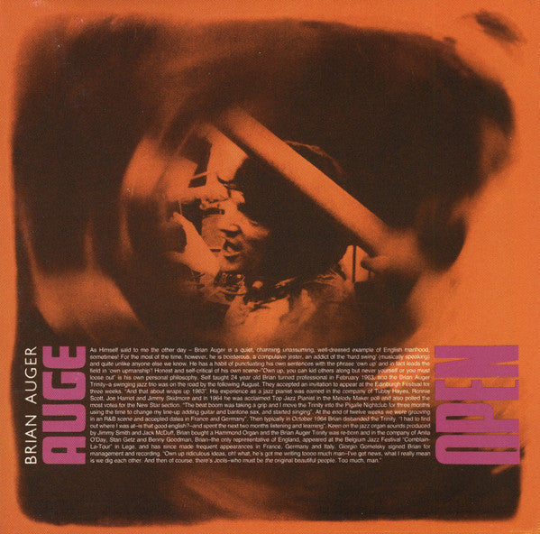 Open — Brian Auger/Brian Auger & the Trinity/Julie Driscoll front cover