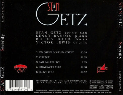 Stan Getx Serenity CD back cover
