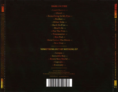 Back cover of Dark on Fire CD