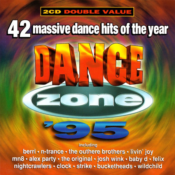 Album cover for 'Dance Zone '95' with colorful design and text.