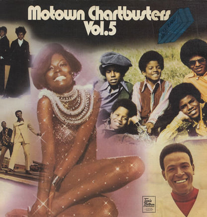 Album cover for 'Motown Chartbusters Vol. 5' featuring a group of people.