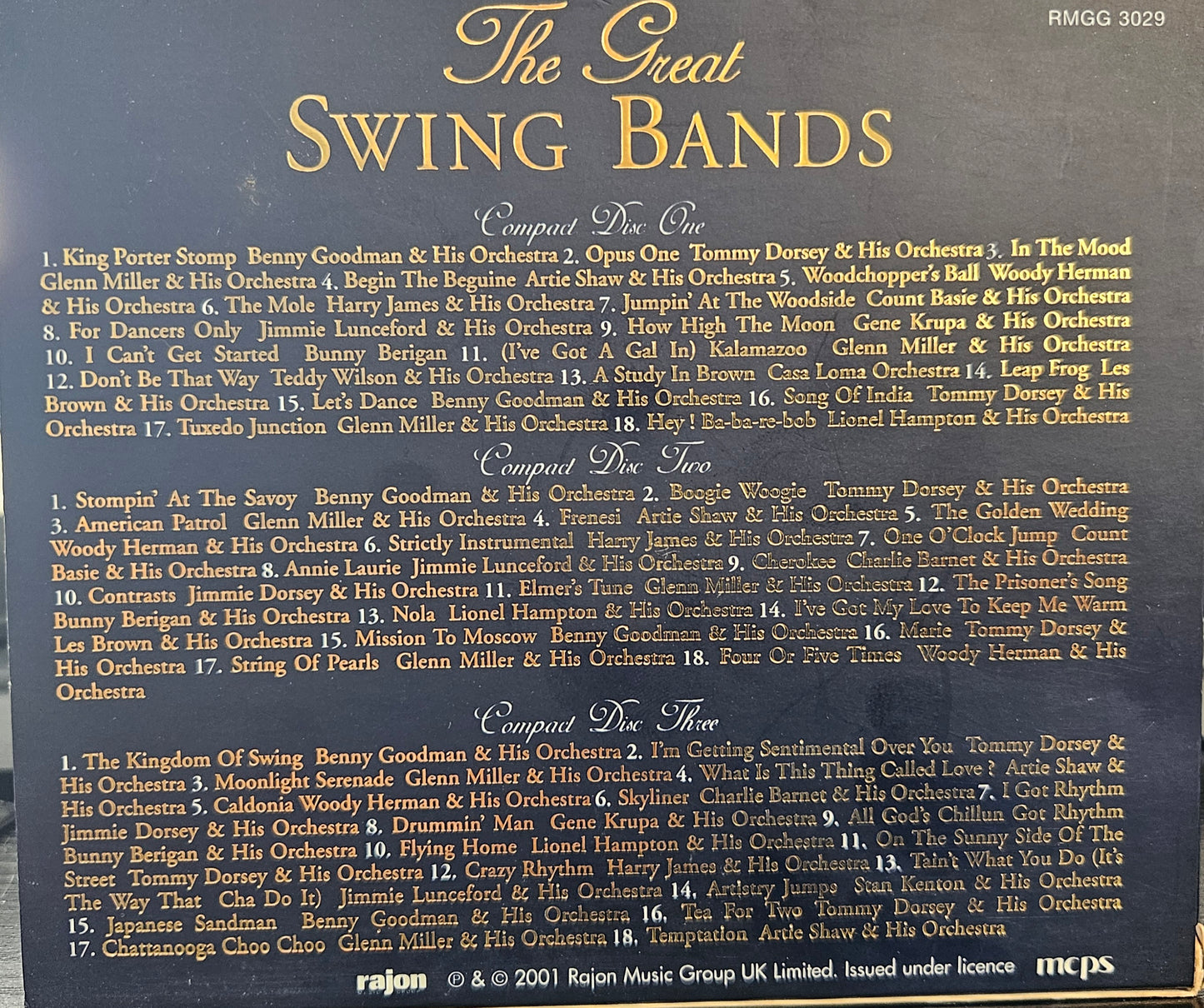 Various Artists - The Great Swing Bands track list