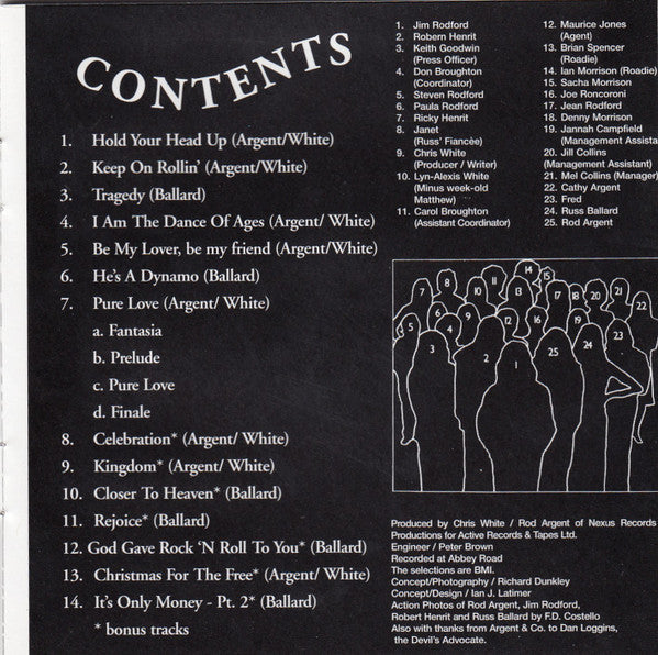 argetn all together now contents list