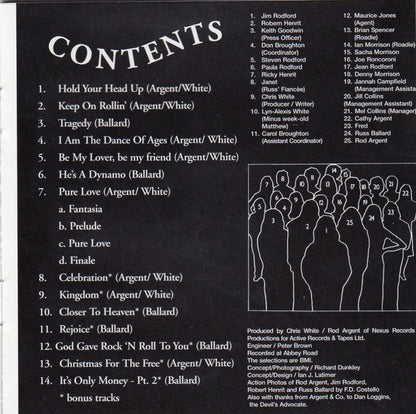 argetn all together now contents list