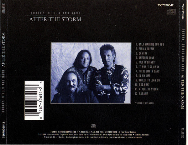 Crosby, Stills & Nash - After The Storm bak cover