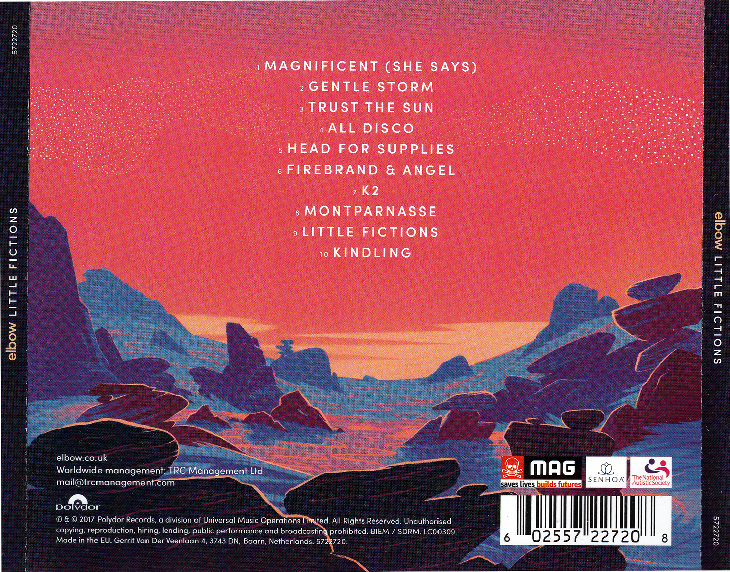 Little Fictions — Elbow back cover