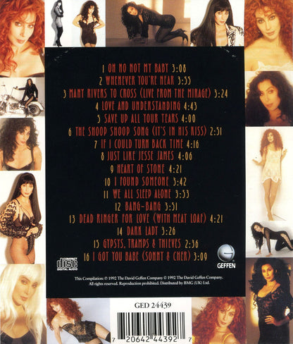 Greatest Hits: 1965-1992 — Cher back cover