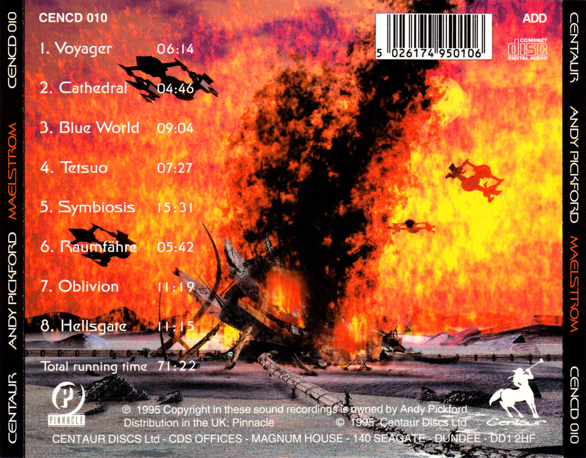 Maelstrom — Andy Pickford back cover
