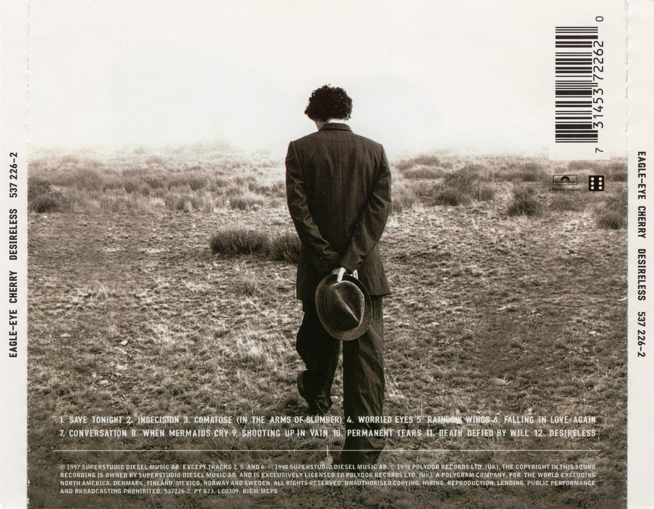 Desireless — Eagle-Eye Cherry back cover