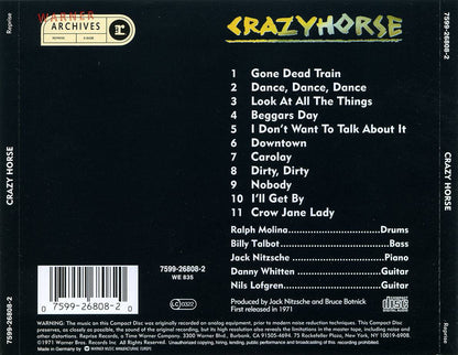 Crazy Horse — Crazy Horse back cover