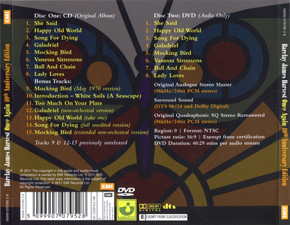 Once Again (40th Anniversary Edition) — Barclay James Harvest back cover